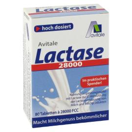 Lactase 28.000 Fcc Tabletten im Spender